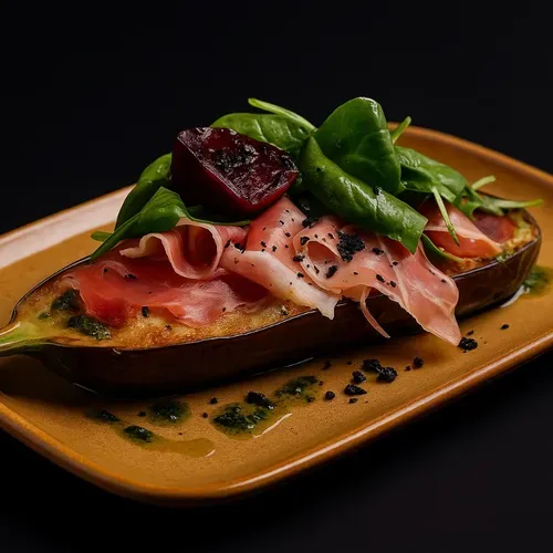 Vânătă de parma cu bacon