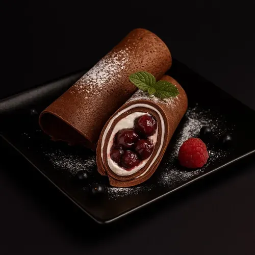 Clătită cu vișină și mascarpone