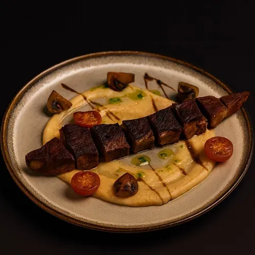 Limbă de vită în sos cremos de piper