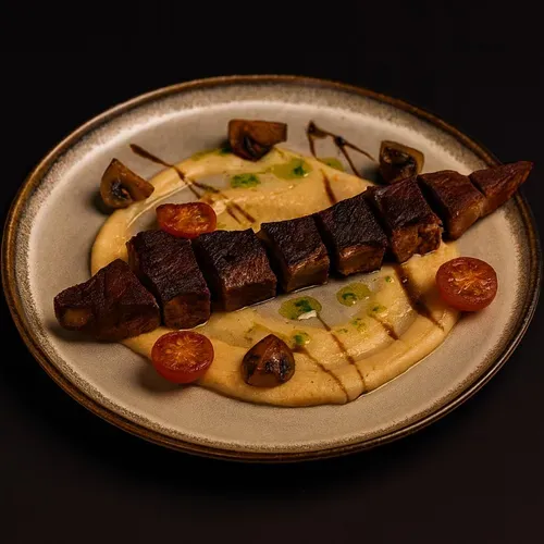 Limbă de vită în sos cremos de piper