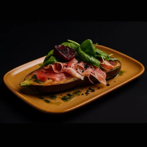 Vânătă de parma cu bacon