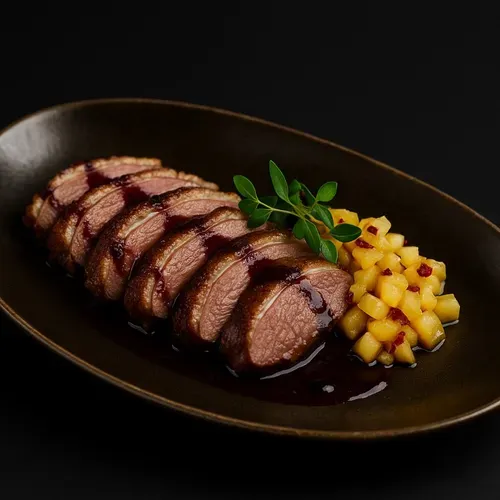 File de Rață Chutney cu mere şi muştar